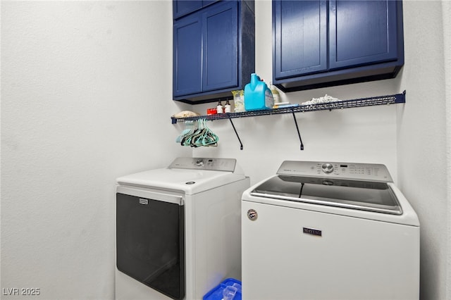 7641 Lani Dawn St, Las Vegas, NV 89149 - laundry room with independent washer and dryer and cabinet space