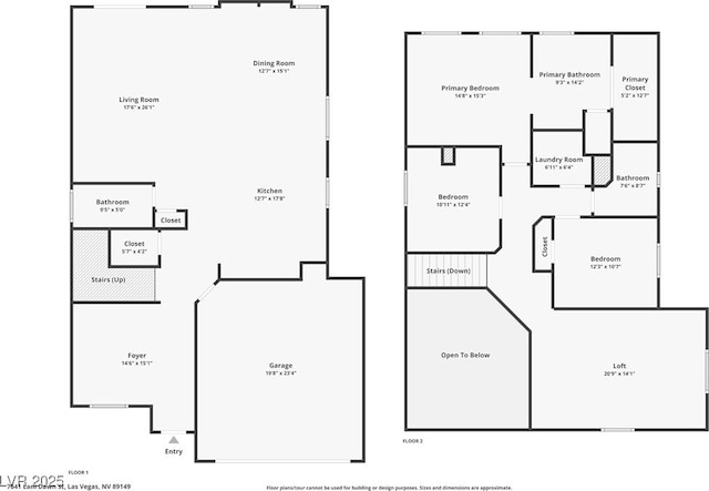 7641 Lani Dawn St, Las Vegas, NV 89149 - home floor plan