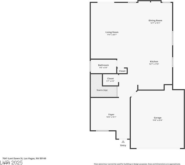 7641 Lani Dawn St, Las Vegas, NV 89149 - property floor plan