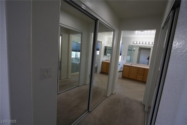 3440 Crystal Tower St, Las Vegas, NV 89129 - corridor featuring light carpet