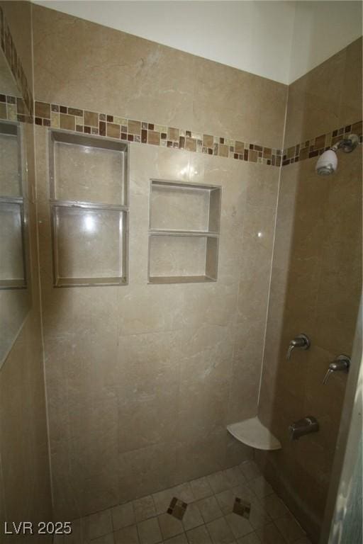 3440 Crystal Tower St, Las Vegas, NV 89129 - full bathroom with tiled shower and tile patterned flooring