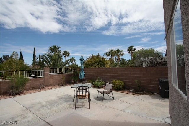 3440 Crystal Tower St, Las Vegas, NV 89129 - view of patio with a fenced backyard