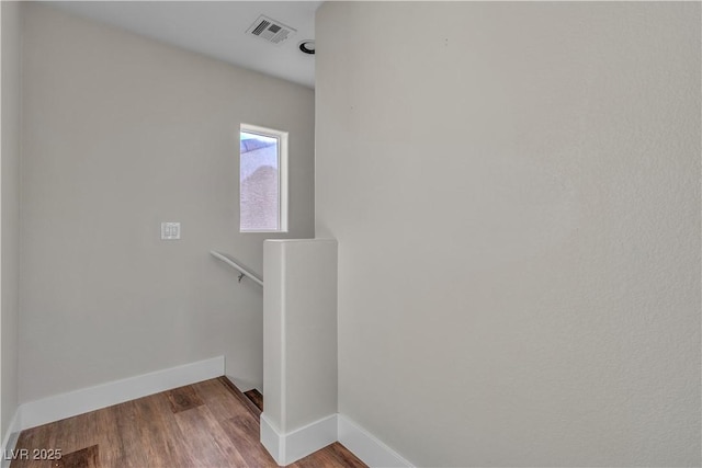 7632 Calico Fields St, Las Vegas, NV 89149 - stairs featuring baseboards and wood finished floors