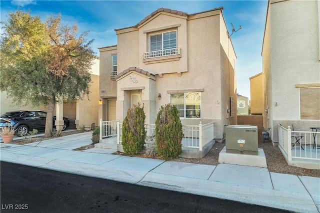 7632 Calico Fields St, Las Vegas, NV 89149 - view of front of property with stucco siding and fence