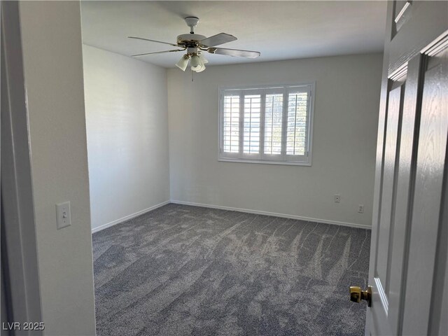 311 Glenoaks St, Pahrump, NV 89048 - unfurnished bedroom with carpet floors, baseboards, and ceiling fan