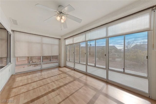 9917 Arbuckle Dr, Las Vegas, NV 89134 - unfurnished sunroom featuring ceiling fan