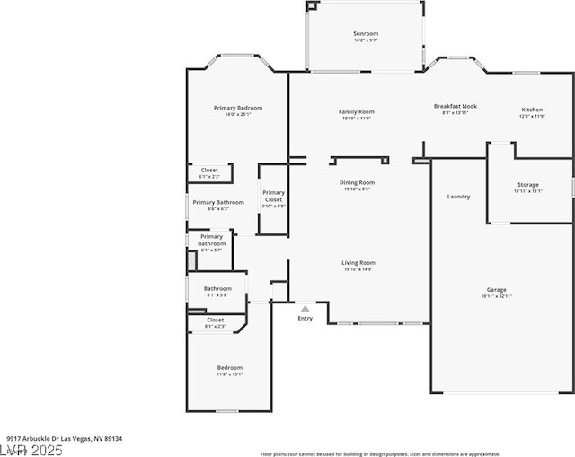 9917 Arbuckle Dr, Las Vegas, NV 89134 - room layout