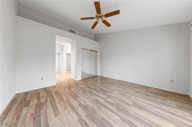 9917 Arbuckle Dr, Las Vegas, NV 89134 - spare room featuring light wood-type flooring and a ceiling fan