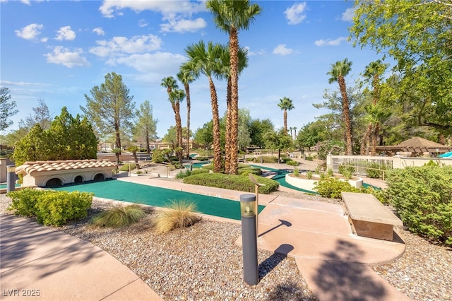 9917 Arbuckle Dr, Las Vegas, NV 89134 - surrounding community with a putting area