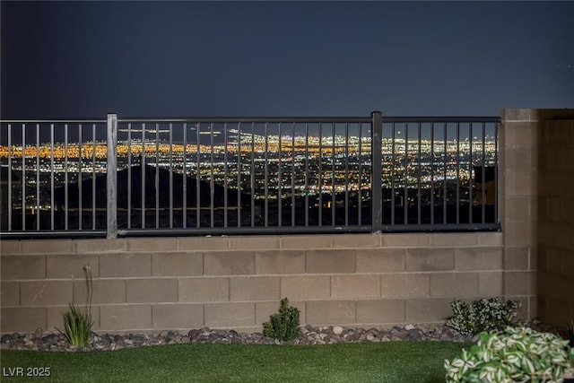 2246 Bird Of Prey St, Las Vegas, NV 89138 - view of gate at twilight