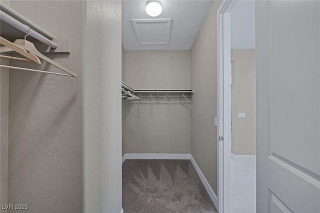 2246 Bird Of Prey St, Las Vegas, NV 89138 - spacious closet featuring carpet flooring and attic access
