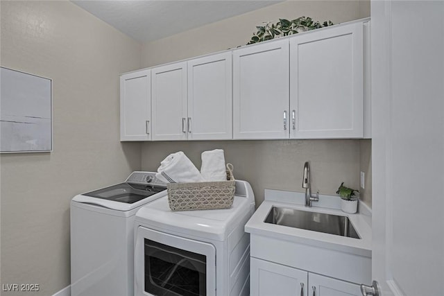 2246 Bird Of Prey St, Las Vegas, NV 89138 - laundry area with separate washer and dryer and cabinet space