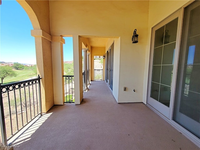 view of balcony