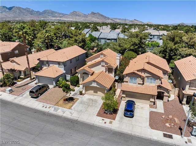 9520 Rancho Palmas Dr, Las Vegas, NV 89117 - aerial perspective of suburban area with a mountain backdrop