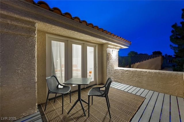 5125 Turnberry Ln, Las Vegas, NV 89113 - view of deck at night