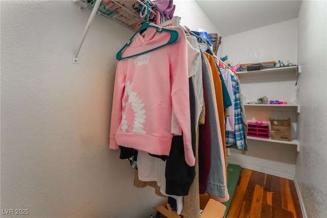 508 Purcell Dr, Las Vegas, NV 89107 - walk in closet featuring wood finished floors