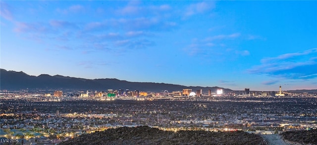 350 Solitude Peak Ln, Henderson, NV 89012 - view of yard featuring a city view and a mountain view