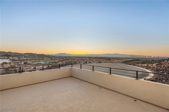 350 Solitude Peak Ln, Henderson, NV 89012 - view of patio with a mountain view and a balcony