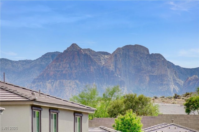 view of mountain background