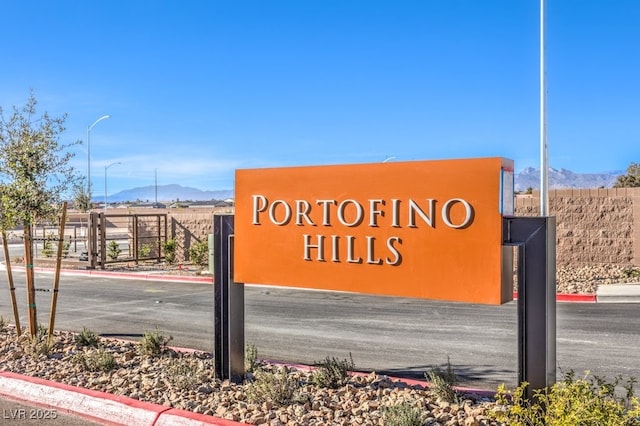 6521 Cinnamon Hazelnut St Lot 91, North Las Vegas, NV 89084 - community / neighborhood sign with a mountain view