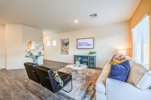 6521 Cinnamon Hazelnut St Lot 91, North Las Vegas, NV 89084 - living area featuring wood finished floors and baseboards