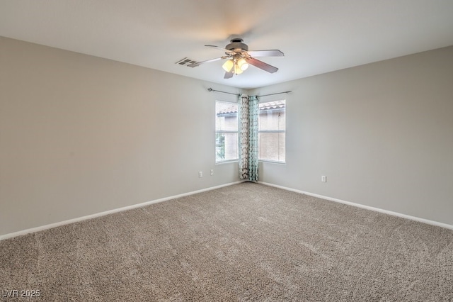 11177 Deluna St, Las Vegas, NV 89141 - carpeted empty room featuring ceiling fan and baseboards