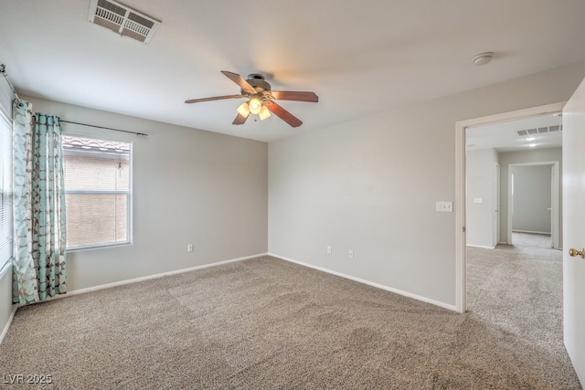 11177 Deluna St, Las Vegas, NV 89141 - empty room with carpet, ceiling fan, a smoke detector, and baseboards