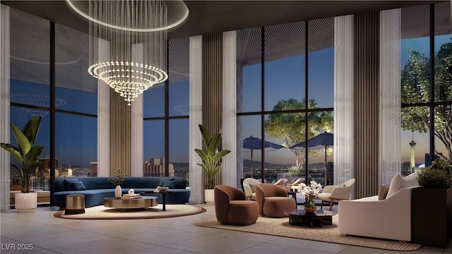 700 W Carson Ave Unit 2307, Las Vegas, NV 89106 - building lobby with a towering ceiling