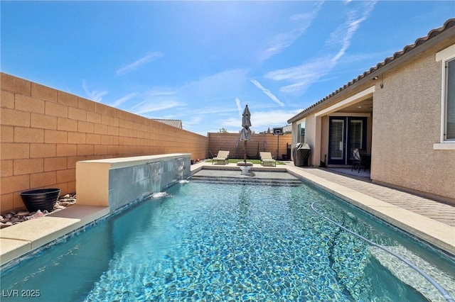 716 Cadence View Way, Henderson, NV 89011 - view of swimming pool featuring a fenced backyard and a patio area
