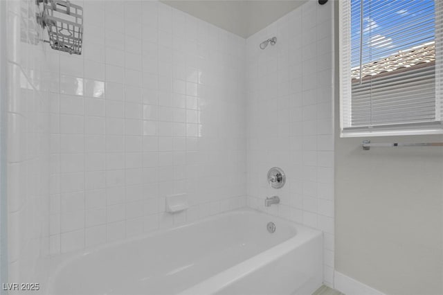 3604 N Campbell Rd, Las Vegas, NV 89129 - bathroom with baseboards and bathtub / shower combination