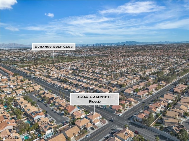 3604 N Campbell Rd, Las Vegas, NV 89129 - view of property location with a mountain backdrop and nearby suburban area