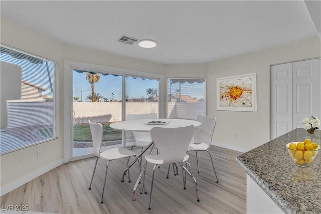 3604 N Campbell Rd, Las Vegas, NV 89129 - dining space featuring light wood finished floors and baseboards