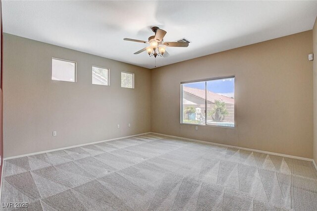 10608 Trussell St, Las Vegas, NV 89141 - spare room with light colored carpet and ceiling fan
