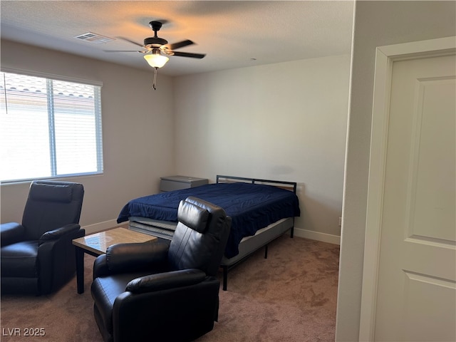 7855 Skyler Falls Ln, North Las Vegas, NV 89084 - bedroom with carpet flooring, baseboards, and a ceiling fan