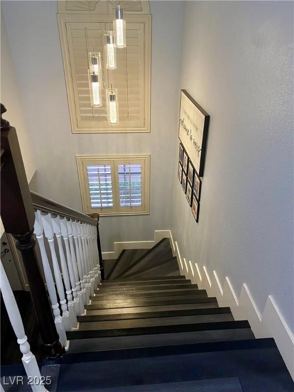 1482 Flintrock Rd, Henderson, NV 89014 - staircase with baseboards