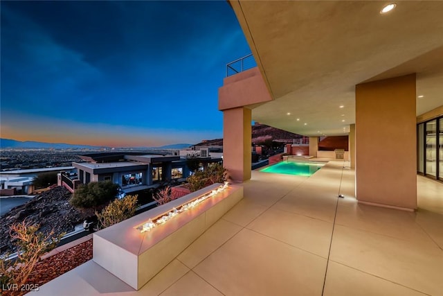 677 Overlook Rim Dr, Henderson, NV 89012 - view of patio / terrace featuring an outdoor pool