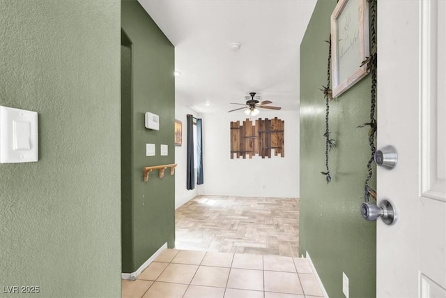6581 Netherseal Ave, Las Vegas, NV 89139 - hallway featuring a textured wall and baseboards