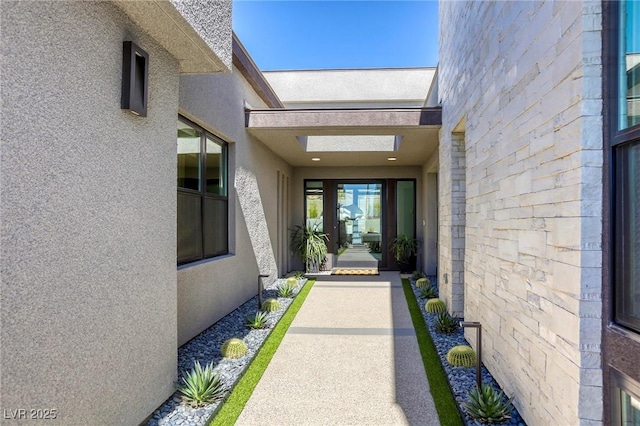 787 Keyland St, Las Vegas, NV 89138 - view of exterior entry with stucco siding