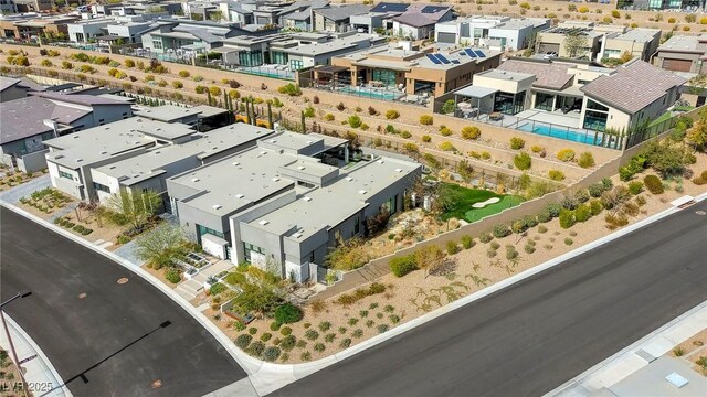 787 Keyland St, Las Vegas, NV 89138 - aerial view of residential area featuring a pool