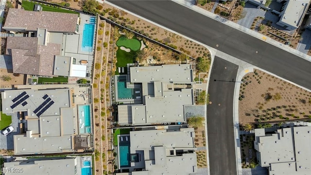 787 Keyland St, Las Vegas, NV 89138 - aerial view of property and surrounding area with a pool
