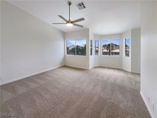 6120 Desert Haven Rd, Las Vegas, NV 89130 - carpeted spare room with a ceiling fan and baseboards