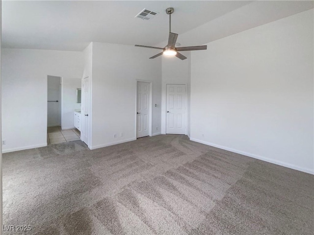 6120 Desert Haven Rd, Las Vegas, NV 89130 - carpeted spare room featuring a ceiling fan and baseboards