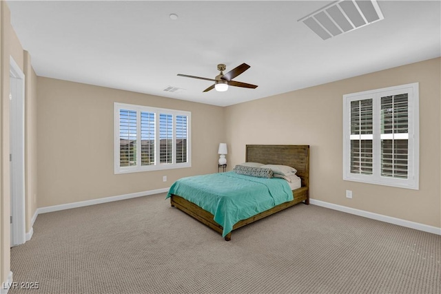 1104 Aspen Cliff Dr, Henderson, NV 89011 - carpeted bedroom featuring baseboards and a ceiling fan