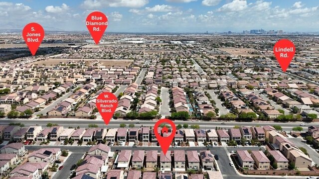 5661 Brimstone Hill Ave, Las Vegas, NV 89141 - aerial perspective of suburban area