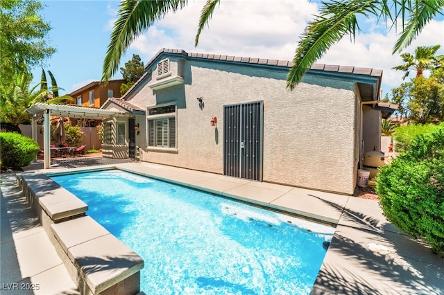 11405 Perugino Dr, Las Vegas, NV 89138 - outdoor pool with a pergola and a patio