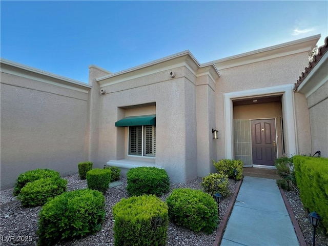 2343 Scotch Lake St, Las Vegas, NV 89134 - entrance to property with stucco siding