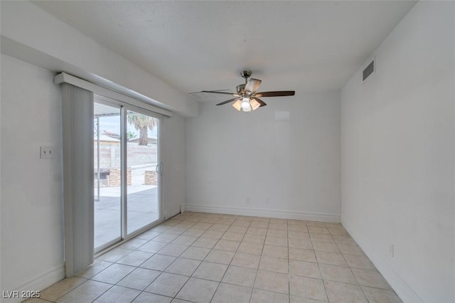 1806 Renada Cir, North Las Vegas, NV 89030 - unfurnished room featuring a ceiling fan, light tile patterned floors, and baseboards