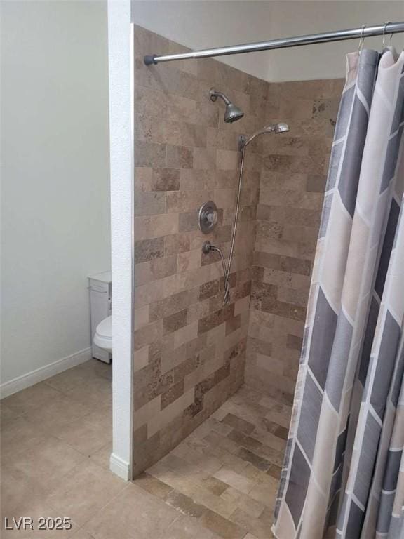 5335 Rod Ct Unit 102, Las Vegas, NV 89122 - full bathroom with a tile shower and tile patterned floors