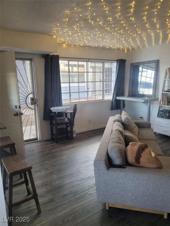 5335 Rod Ct Unit 102, Las Vegas, NV 89122 - living area with wood finished floors and baseboards