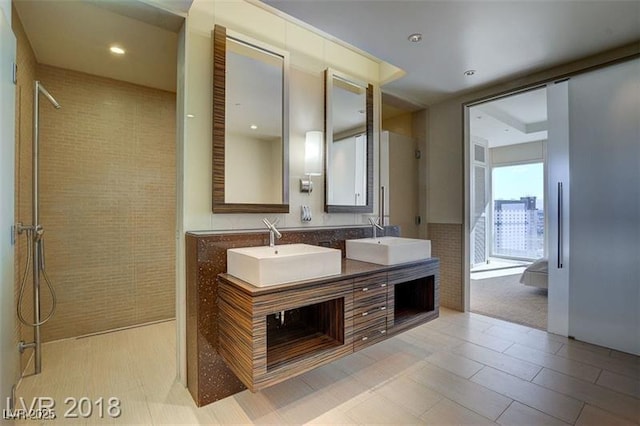 3750 S Las Vegas Blvd Unit 3111, Las Vegas, NV 89158 - full bathroom with a walk in shower and double vanity